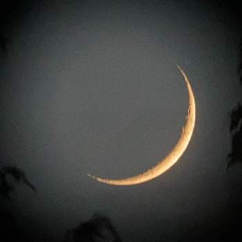 お月様の画像 by こころんさん | お月さまと三日月ときれいと癒されると夕暮れとお月様とearth shineとステキ☆