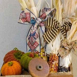グラスジェムコーン,木箱,可愛い,古道具,実りの秋の画像