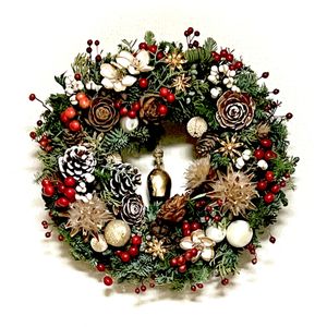 ブルーアイス,ブルーバード,野ばらの実,ナンキンハゼの実,ヒムロスギの画像