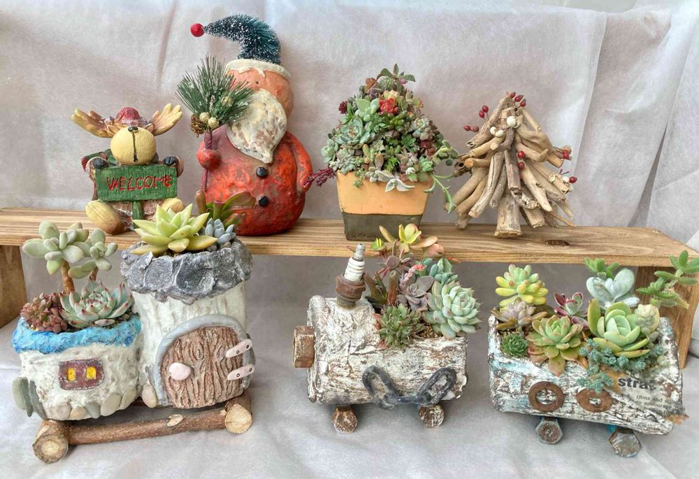 デコパージュ ꔛꕤ リメ缶 *鉢カバー *小物入れ *プランター  