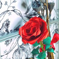 多肉植物,手作り,シダーローズ,花のある暮らし,折り紙の画像