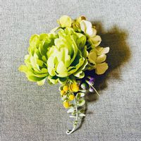 アナベル,ブルーベリーの実,ミモザ,ユーカリ,春のお花の画像