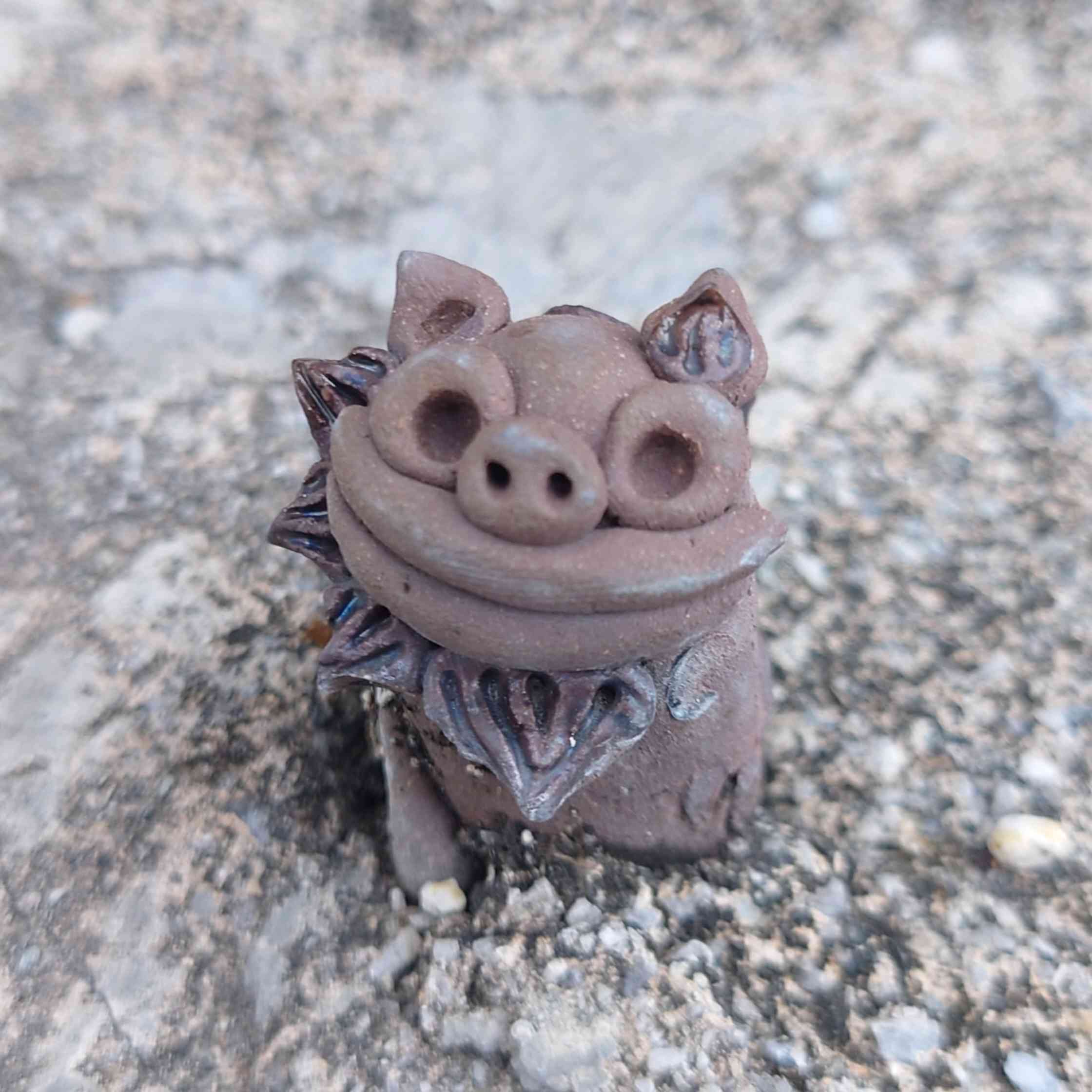 イノシシとシーサー