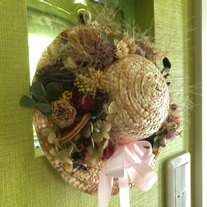 お庭の植物,ドライフラワーアレンジ,手作り雑貨,花が好き,ドライフラワーのある暮らしの画像