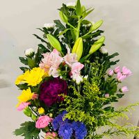 チース,アルストロメリア,spカーネーション,白菊,ソリダコ．の画像