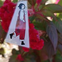 ケイトウ,大人の着せ替え人形,花散歩,今日のお花,お散歩ちゃんキーホルダーの画像