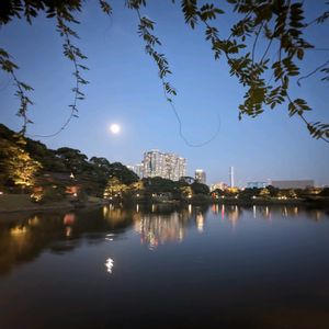 日本庭園,お月見,浜離宮恩賜庭園,十三夜,今日のありがとうの画像