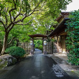 日本庭園,青空,由志園の画像