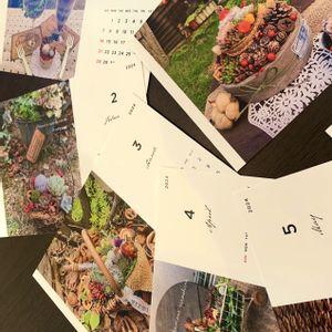 多肉寄せ植え,サボテン☆,カレンダー,ハンドメイド雑貨,遊びゴコロの画像