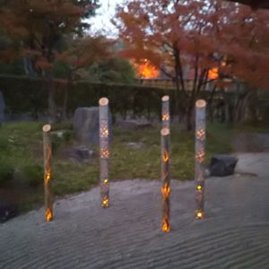 庭園,紅葉（こうよう）,癒し…♡,竹灯籠,ちょっとひと息の画像