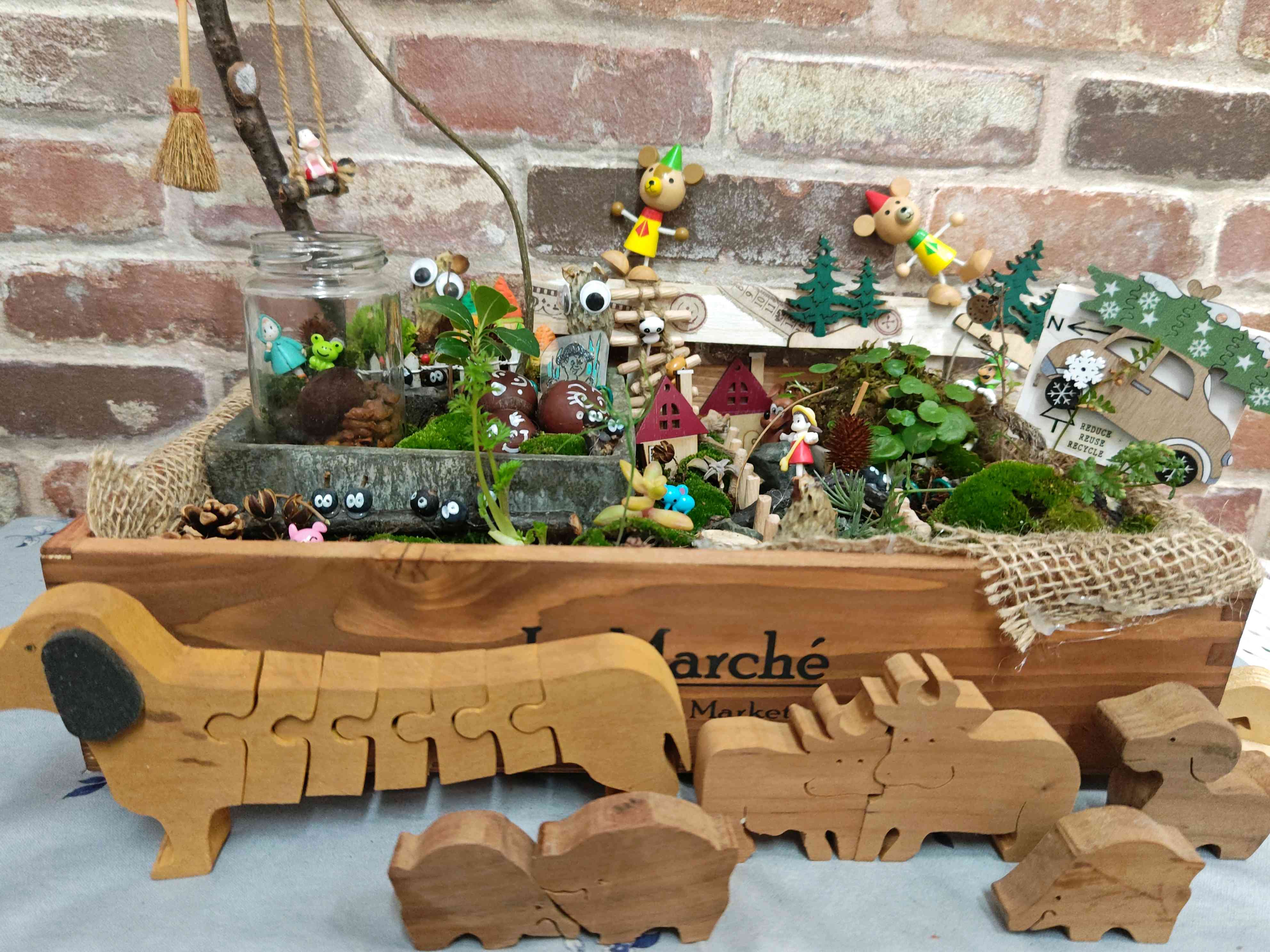 五葉松盆栽で作った箱庭 五葉松盆栽で作った箱庭 五葉松No.1 枝・