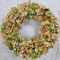 アナベル,アナベル,ピンクアナベル,リース,室内の画像