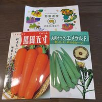 オクラ,ニンジン,野菜遺産の画像