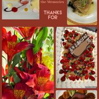 なんやこれは,花束,ケーキ,歓送迎会,フランス料理の画像