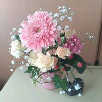 カスミソウ,フラワー アレンジメント,GSの皆さんに感謝♡♡,フラワーアレンジメント,お花が好き♡の画像