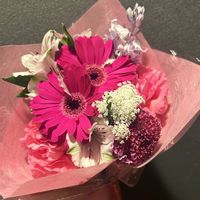 ガーベラ,プレゼント,花束,ピンクの花,嬉しいの画像