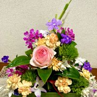 フラワーアレンジメント,季節の花,玄関のお花,お花に癒されての画像