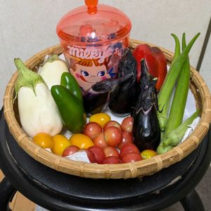 今日の収穫野菜,プランター野菜,富山支部,ペコちゃん祭り,家庭菜園の画像