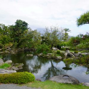 桜島,日本庭園,緑のある暮らし,鹿児島,百花繚乱の画像