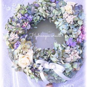 ドライフラワー,紫陽花リース,秋色,素敵色,萌木の村カントリーフェスタの画像