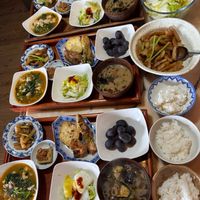 ブドウ,白菜漬け,豆腐もろみ漬け,麻婆ほうれん草,麻婆ほうれん草の画像