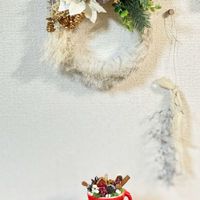 手作り,クリスマスリース,ゴージャス,ロマンチック,フェイク・造花の画像