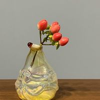 ヒペリカム,ガラスの花瓶,小さな幸せ♡の画像