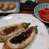 ナス,野菜,春菊,バーベリス　ローズグロー,開花の画像