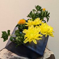 連鶴,sasukemama倶楽部,私の生け花,北斎の東海道五十三次ひょうたんアート,エントランスの画像