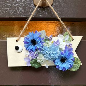 ボトルキャップアート,DAISO,玄関ディスプレイ,造花,100均工作の画像