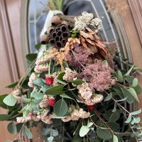 ユーカリ,スワッグ,ワイルドフラワー,花のある暮らし,観葉植物のある暮らしの画像