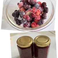 イチゴ,ジューンベリー,ブラックベリー,かわいいな♡,手作りジャムの画像