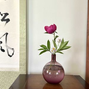 花のある暮らし,緑のある暮らし,ガラスの花瓶,アメリカ在住,sasukemama倶楽部の画像