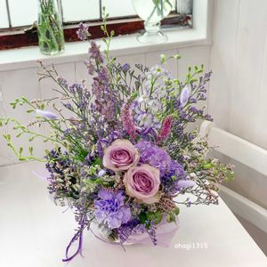 フラワーアレンジメント,癒し,花のある暮らし,花のある空間,レッスン作品の画像