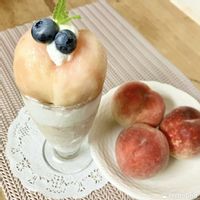 レモンバーム,ブルーベリー・マグノリア,スモモ　大石早生,モモ　日川白鳳,家庭果樹の画像
