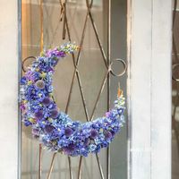リース,癒し,花のある暮らし,三日月リース,花のある空間の画像