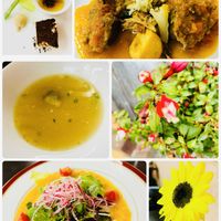 ヒマワリ,フクシア,ランチ,復興祈願,世界平和の画像