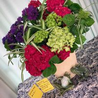 寄植え,いけばな,季節の花,梅雨,紫陽花 アジサイ あじさいの画像