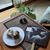テーブルヤシ,狛犬,和の趣,夏の風物詩,和の庭の画像