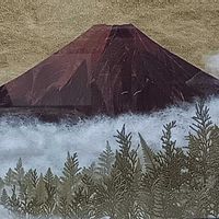 ハナミズキ,ヒノキ,シノブ,感謝,赤富士の画像