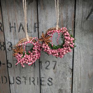 ピンクペッパー,スターアニス,ハンドメイド,手作り雑貨,手作りリースの画像