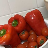 ミニトマト,カラーピーマン,ランチの画像