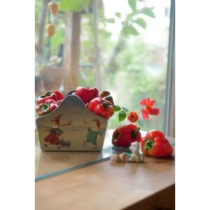 バラ,パプリカ,ポタジェ,手作り雑貨,トールペイントの画像