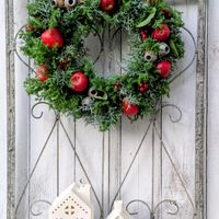 花のある暮らし,クリスマスリース,手作りリース,HTC,WEEKEND FLOWERの画像