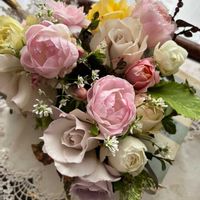 マリーゴールド,ミニバラ,カラミンサ,パイナップルミント,パイナップルミントの画像