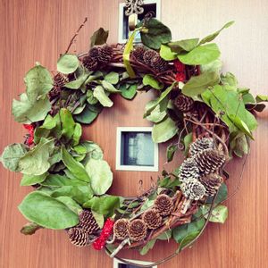 リース,北海道,リース作り,クリスマスリース,クリスマスの準備の画像