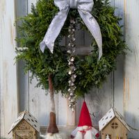  クリスマスリース,花のある暮らし,手作りリース,HTC,WEEKEND FLOWERの画像