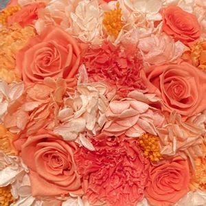 プリザーブドフラワー,ビタミンカラー,キレイ☆,オレンジ色のお花,いつも心に太陽をの画像