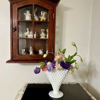 花のある暮らし,緑のある暮らし,ミルクガラス,アメリカ在住,sasukemama倶楽部の画像