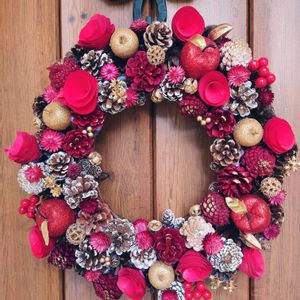 クリスマス,リース,ハンドメイド,手作り,北海道の画像